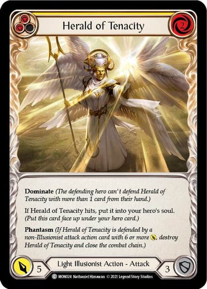 Herald of Tenacity (Yellow), Monarch MON024