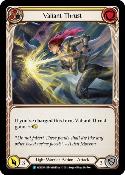 Valiant Thrust (Yellow), Monarch MON040