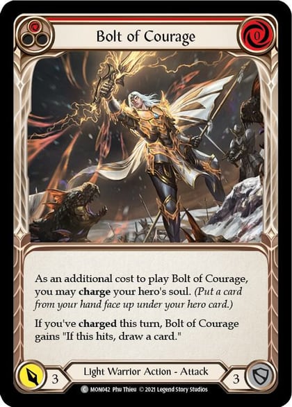 Bolt of Courage (Red), Monarch MON042