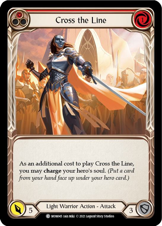 Cross the Line (Red), Monarch MON045