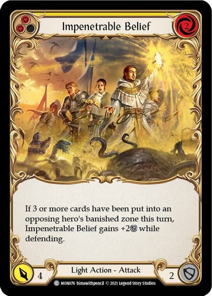 Impenetrable Belief (Yellow), Monarch MON076