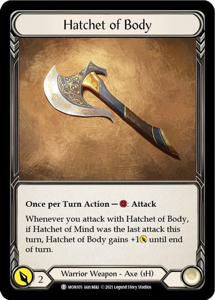 Hatchet of Body // Spectral Shield, Monarch MON105 // MON104