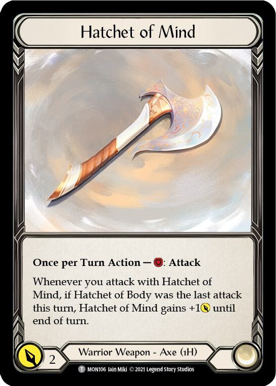 Hatchet of Mind // Spectral Shield, Monarch MON106 // MON104
