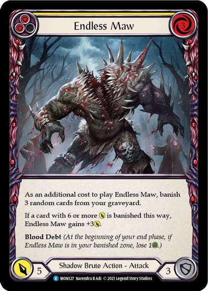 Endless Maw (Yellow), Monarch MON127