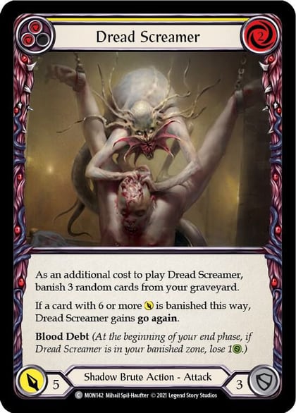 Dread Screamer (Yellow), Monarch MON142