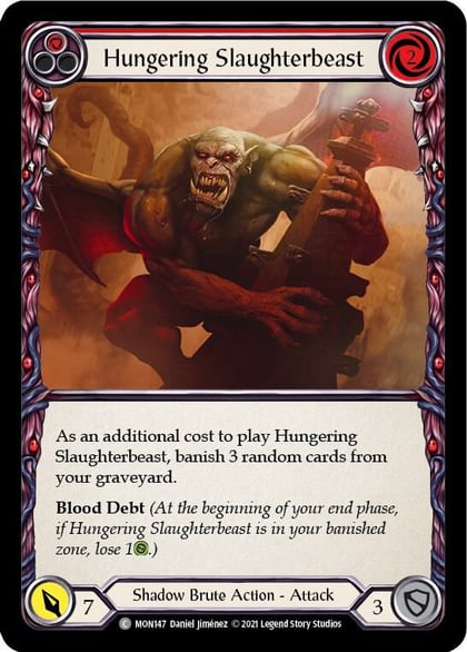 Hungering Slaughterbeast (Red), Monarch MON147