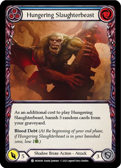 Hungering Slaughterbeast (Blue), Monarch MON149