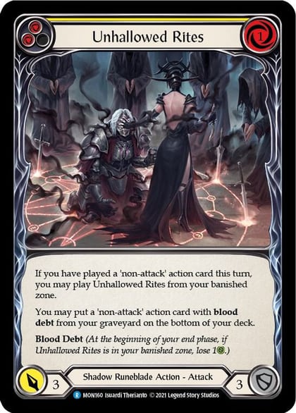 Unhallowed Rites (Yellow), Monarch MON160