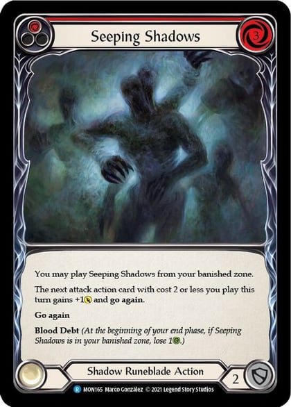 Seeping Shadows (Red), Monarch MON165