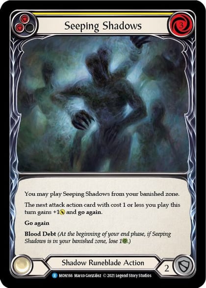 Seeping Shadows (Yellow), Monarch MON166