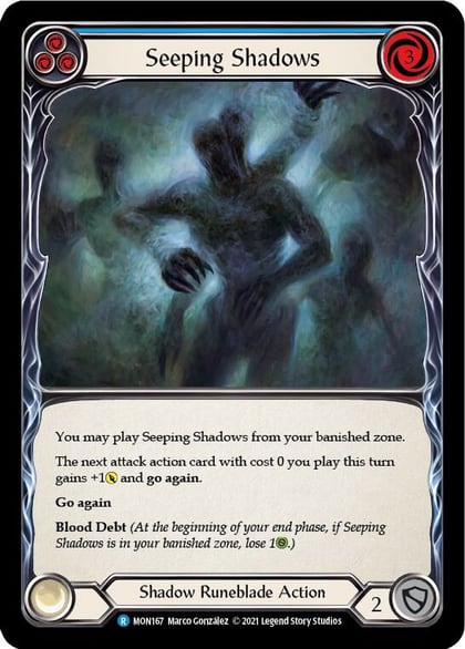 Seeping Shadows (Blue), Monarch MON167