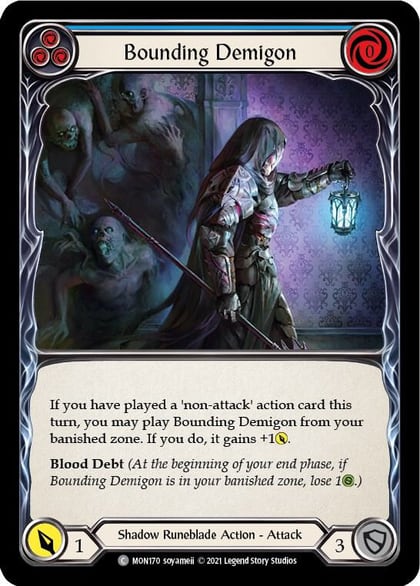 Bounding Demigon (Blue), Monarch MON170