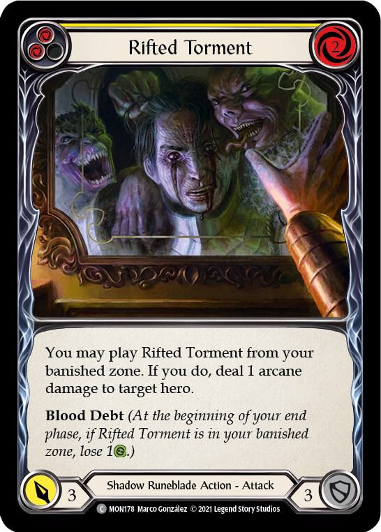 Rifted Torment (Yellow), Monarch MON178