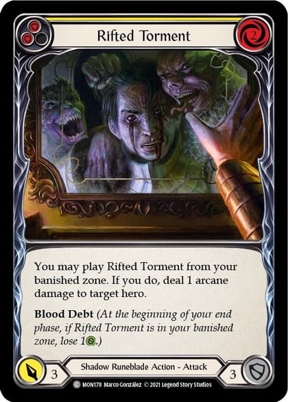 Rifted Torment (Yellow), Monarch MON178
