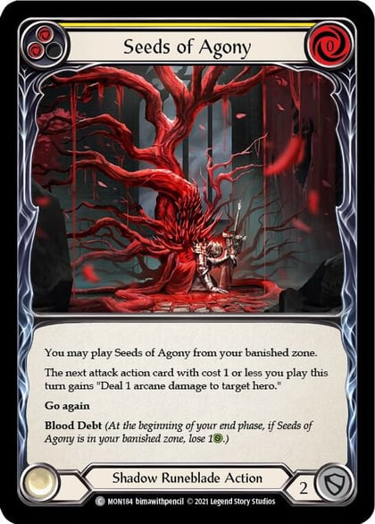 Seeds of Agony (Yellow), Monarch MON184