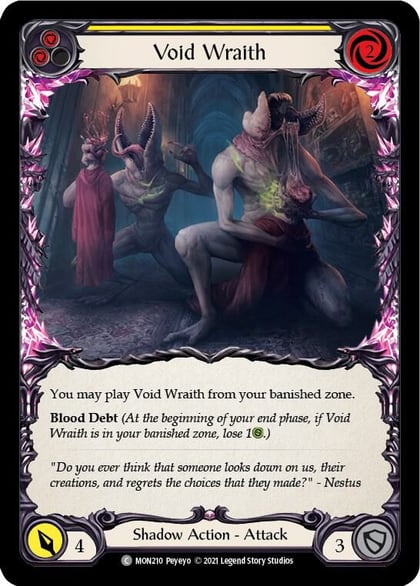Void Wraith (Yellow), Monarch MON210