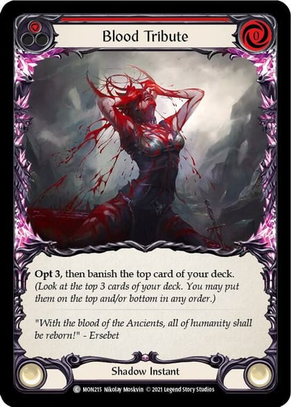 Blood Tribute (Red), Monarch MON215