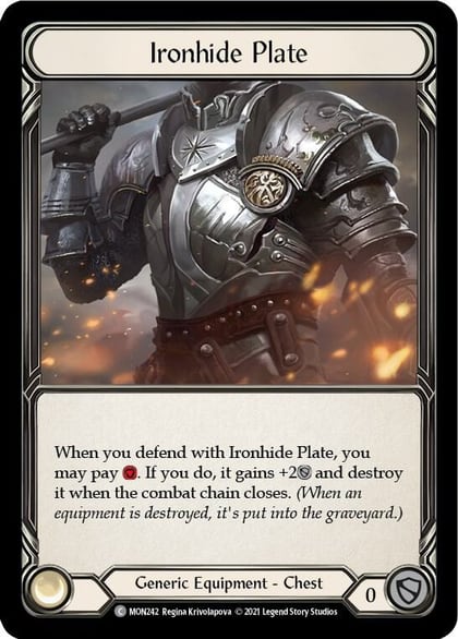 Ironhide Plate, Monarch MON242