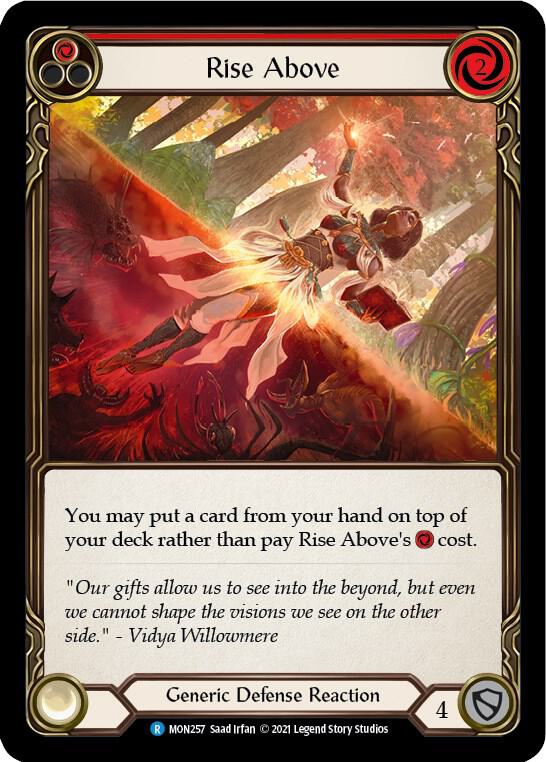 Rise Above (Red), Monarch MON257