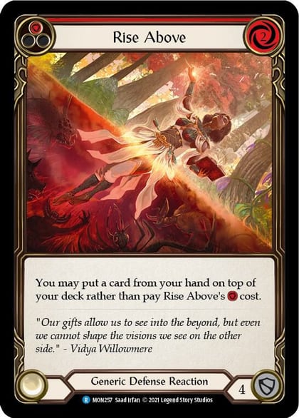 Rise Above (Red), Monarch MON257