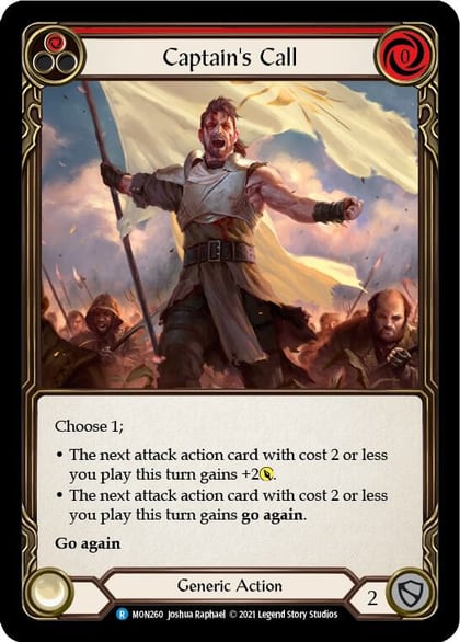 Captain's Call (Red), Monarch MON260
