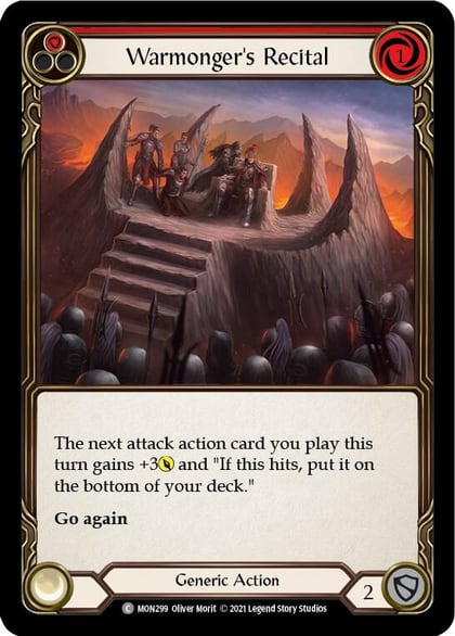 Warmonger's Recital (Red), Monarch MON299