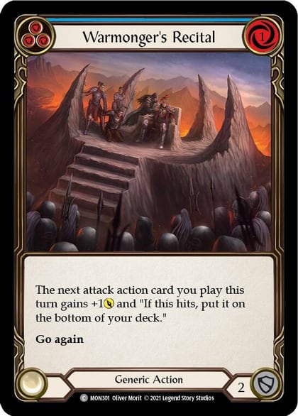 Warmonger's Recital (Blue), Monarch MON301