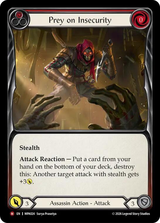 Prey on Insecurity, Mastery Pack Assassin MPA024