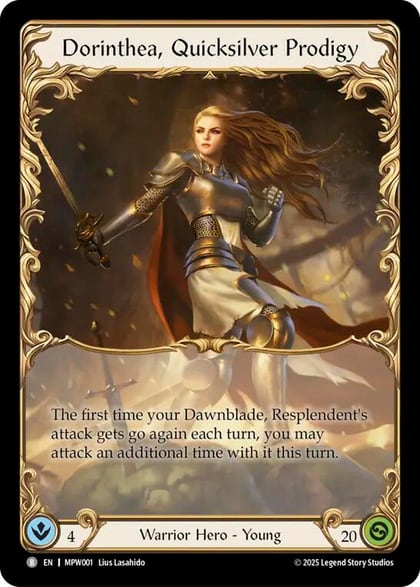 Dorinthea, Quicksilver Prodigy, Mastery Pack Warrior MPW001