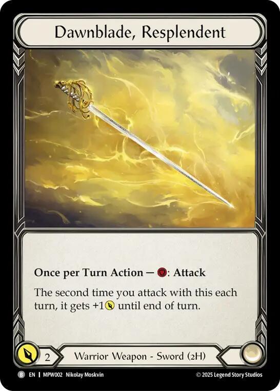 Dawnblade, Resplendent, Mastery Pack Warrior MPW002