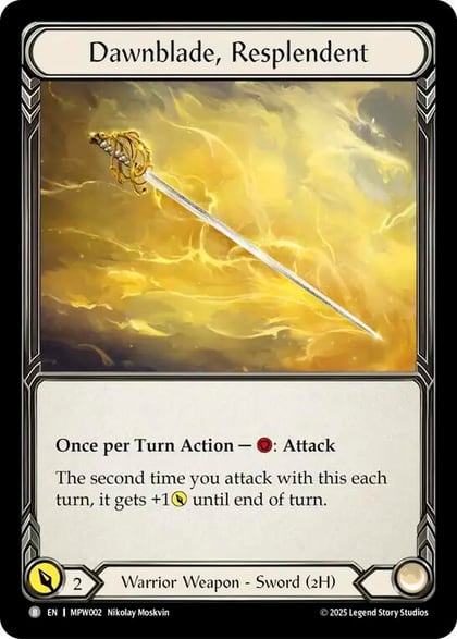 Dawnblade, Resplendent, Mastery Pack Warrior MPW002