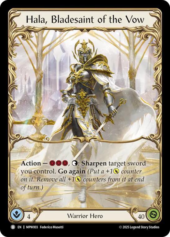 Hala, Bladesaint of the Vow, Mastery Pack Warrior MPW003