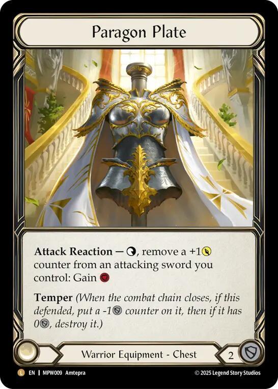 Paragon Plate, Mastery Pack Warrior MPW009