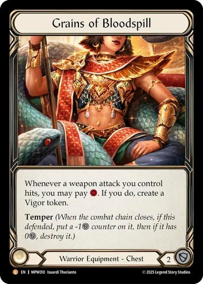 Grains of Bloodspill, Mastery Pack Warrior MPW010