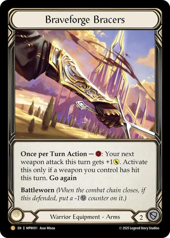 Braveforge Bracers, Mastery Pack Warrior MPW011
