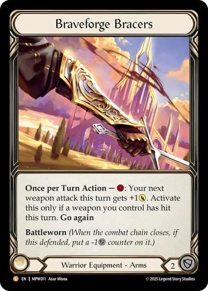 Braveforge Bracers, Mastery Pack Warrior MPW011