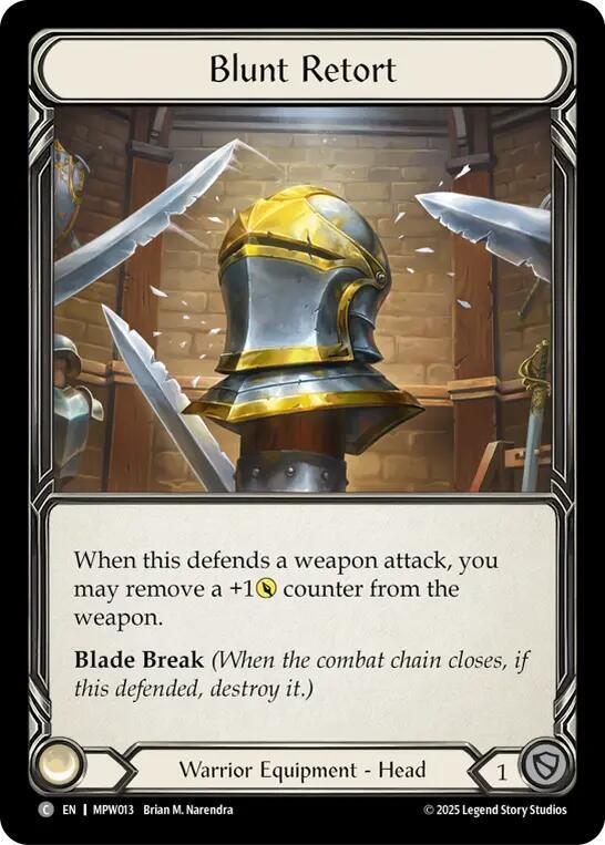 Blunt Retort, Mastery Pack Warrior MPW013