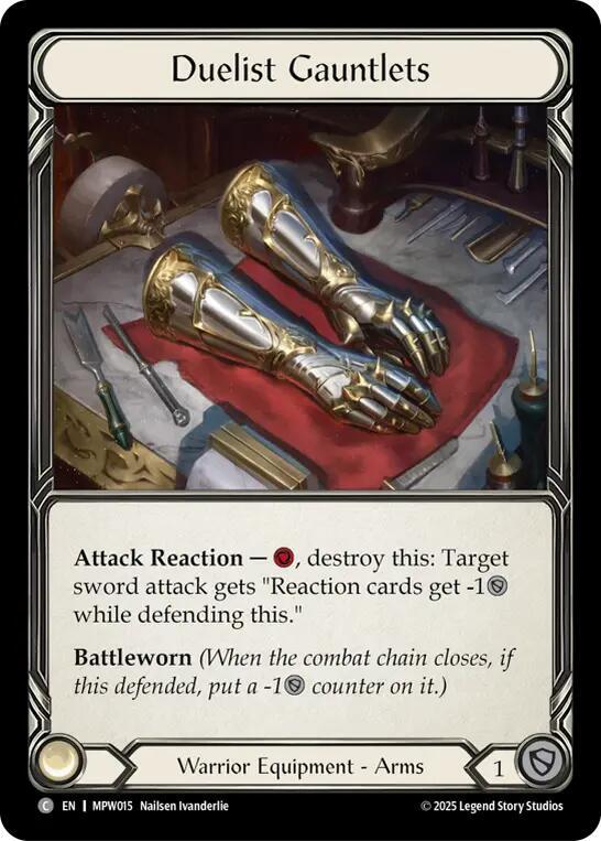 Duelist Gauntlets, Mastery Pack Warrior MPW015