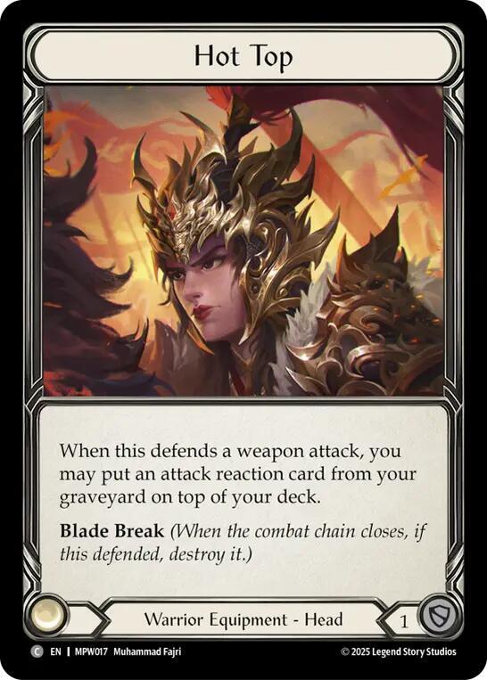 Hot Top, Mastery Pack Warrior MPW017