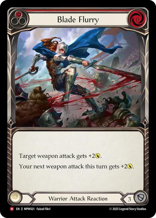 Blade Flurry (Red), Mastery Pack Warrior MPW021