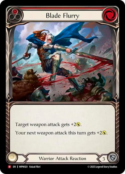 Blade Flurry (Red), Mastery Pack Warrior MPW021