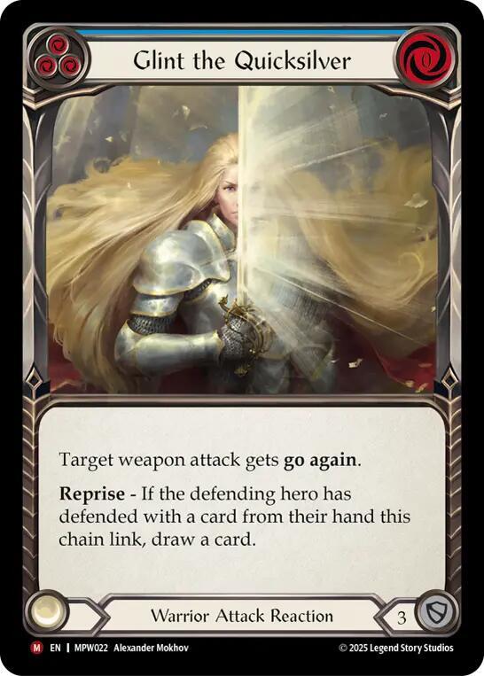 Glint the Quicksilver (Blue), Mastery Pack Warrior MPW022