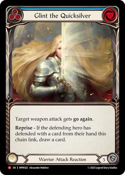 Glint the Quicksilver (Blue), Mastery Pack Warrior MPW022