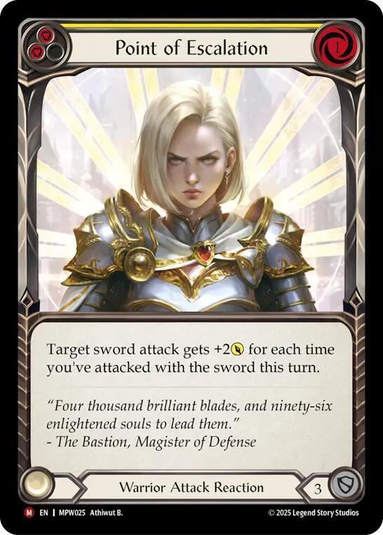 Point of Escalation, Mastery Pack Warrior MPW025