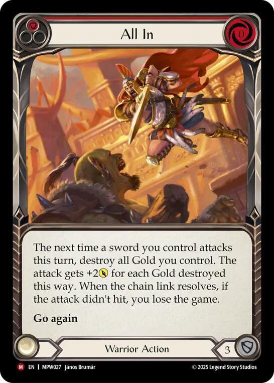 All In (Red), Mastery Pack Warrior MPW027