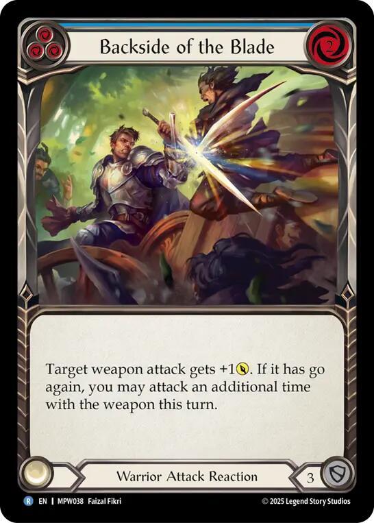 Backside of the Blade (Blue), Mastery Pack Warrior MPW038