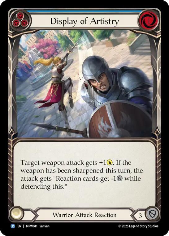 Display of Artistry (Blue), Mastery Pack Warrior MPW041