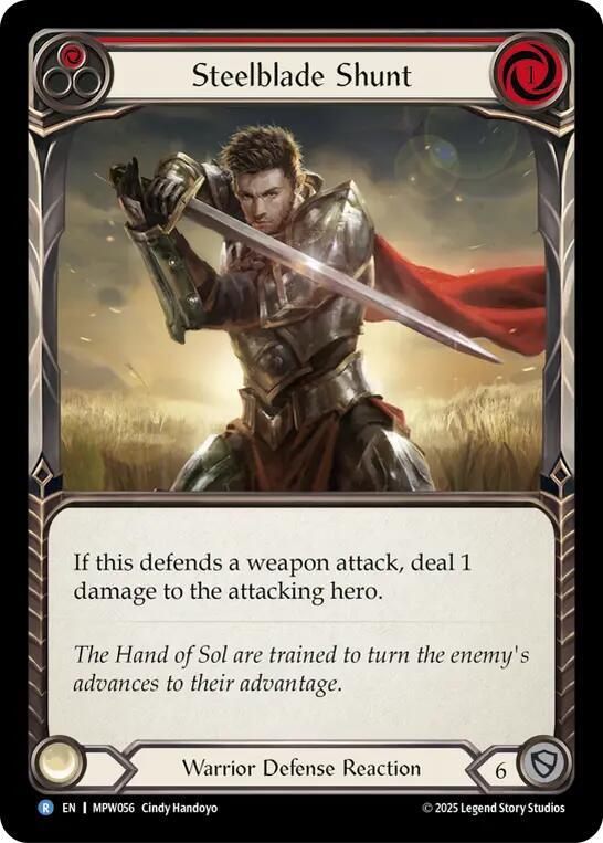 Steelblade Shunt (Red), Mastery Pack Warrior MPW056