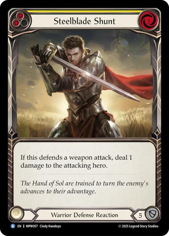 Steelblade Shunt (Yellow), Mastery Pack Warrior MPW057