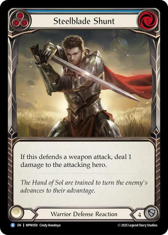 Steelblade Shunt (Blue), Mastery Pack Warrior MPW058